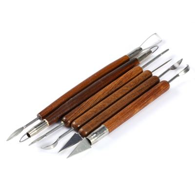 6 sztuk Clay Sculpting Set Wax Carving Pottery Tools Shapers Modelowanie polimerów
