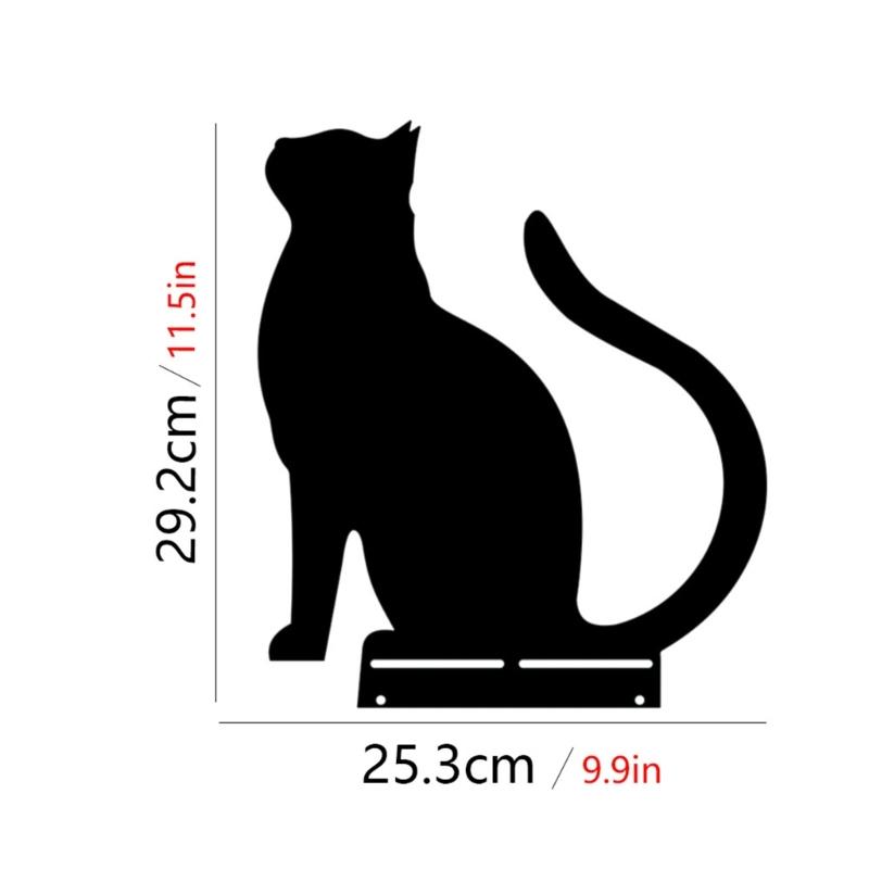 Metall Garten Dekorationen Metall Hof Tiere Gartenstecker Katze Hof Dekorationen Outdoor Gartenstecker für Blumenbeete Rasen