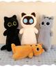 Cross-Border Big Eye Cat Long Pillow Plush Toy