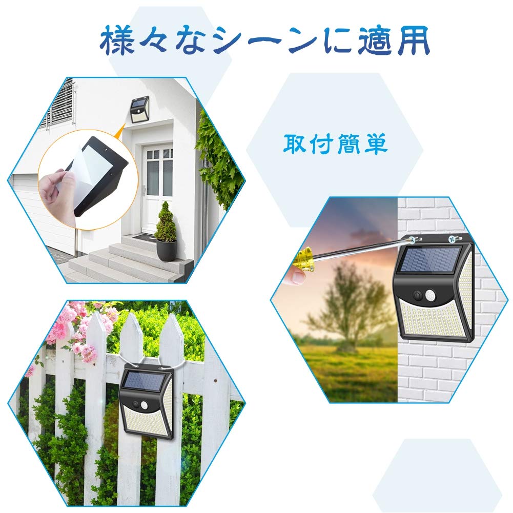 Of ZEEFO 222 LED Sensor Solar Motion Automatic Garden Wide No Battery Replacement Power Outage Emergency Typhoon Disaster Preparedness [Set 6] Light,