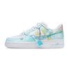 Air Force 1 Cushioning Low Top Skateboard Shoes Unisex White Cyan Yellow CW2288-111(Team1413-)
