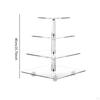 Acrylic Cupcake Stand Clear Holder Serving Tray Decorative Platter for Party