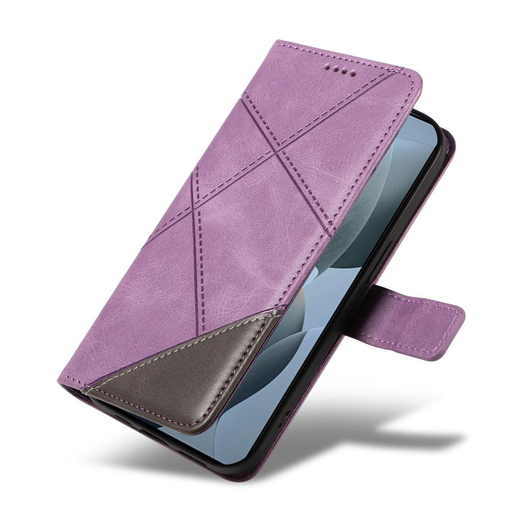 For Xiaomi Poco F6 Pro 5G/Redmi K70 5G/K70 Pro 5G Case Line Spliced PU Leather Phone Cover