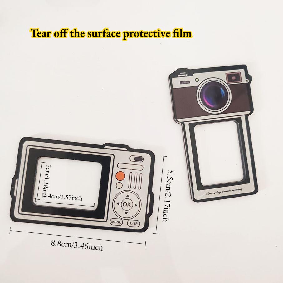 

2 шт. Креативные и забавные магниты-фоторамки на холодильник, милые магниты на холодильник, стикеры для доски, мини-полароид