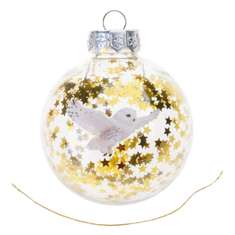 Artistic Nature Bird Clear Christmas Ball Ornament Holiday Decorations For Festives Tree Decoration Memorables Gift