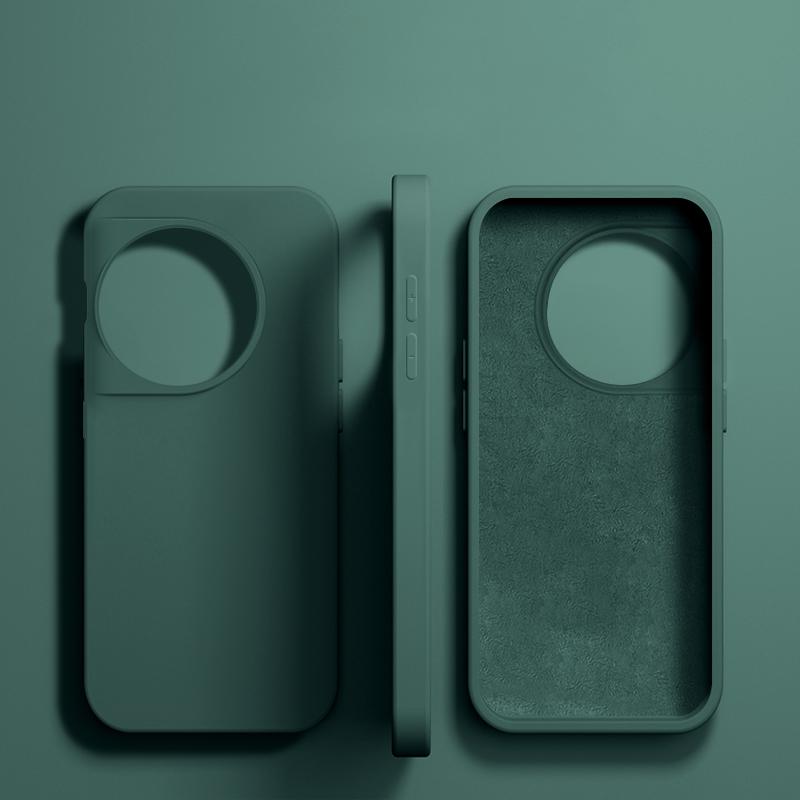 

Роскошный Оригинальный Жидкий Силиконовый Чехол Для Oneplus 11 10 Pro Чехлы для Телефона One plus 1+ 10 Pro 11 Ударопрочная Мягкая Обложка Аксессуары For Oneplus 11 темно-зеленого