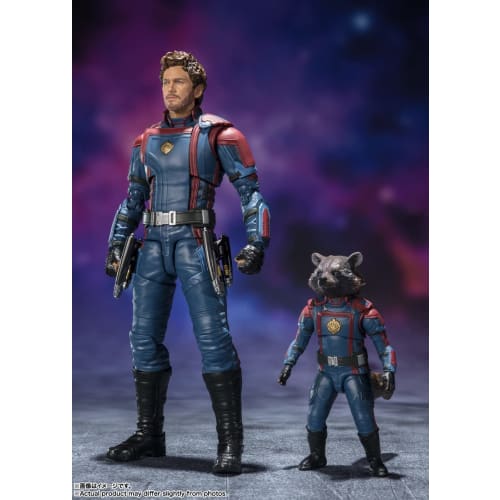 TAMASHII NATIONS S.H.Figuarts Star-Lord & Rocket Raccoon (Guardians of the Galaxy: Volume 3) Approx. 150mm x 60mm PVC & ABS Painted Movable Figure