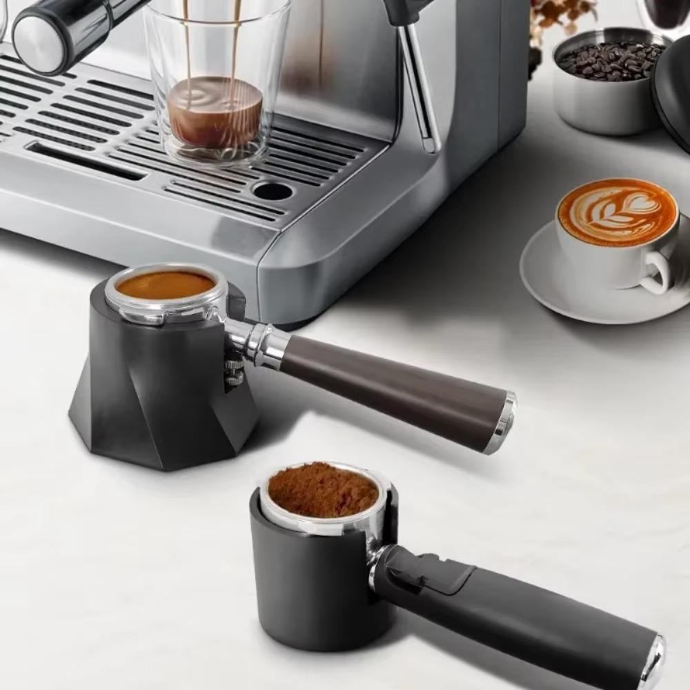 Black Coffee Tamper Holder Non-Slip Bottom Coffee Portafilter Stand Coffee Tamper Base  Kitchen