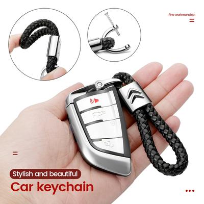 Metal Zinc Alloy Car Keychain Key Ring Chain Men Gift For C3 C4 C5 Berlingo Saxo C4l Xsara Picasso C-Elysee C-Crosser