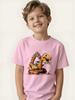Creative children's tops, car enthusiasts, dinosaur enthusiasts, exclusive street style base layer.