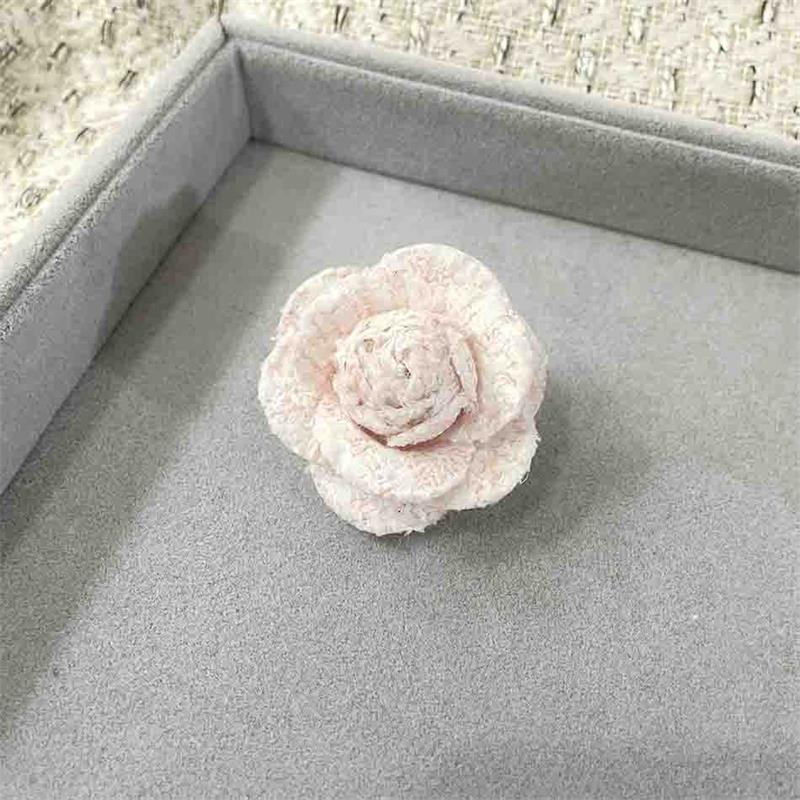 Camellia Houndstooth Brooch All-Season Fabric Mourning Funeral Corsage Pin High-End Elegant Clothes Bag Scarf Accessories Brooch