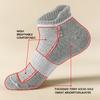 1 Pair Men's Ankle Socks Athletic Running Socks Low Cut Sports Socks Cotton Solid Color Mesh Breathable Cushioned Tab Socks