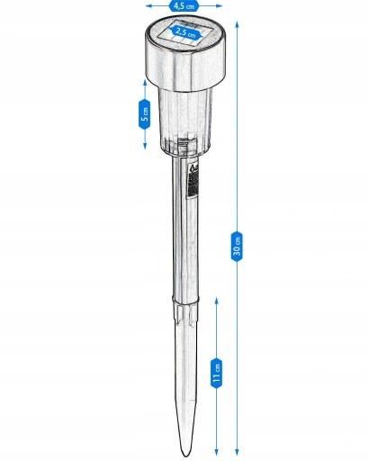 10 X Lampa Lampki Solarne Słupek Inox Ogrodowe