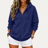 Women's Lightweight Zip-Up Hoodie Drop Shoulder Relaxed Fit for Spring and Fall