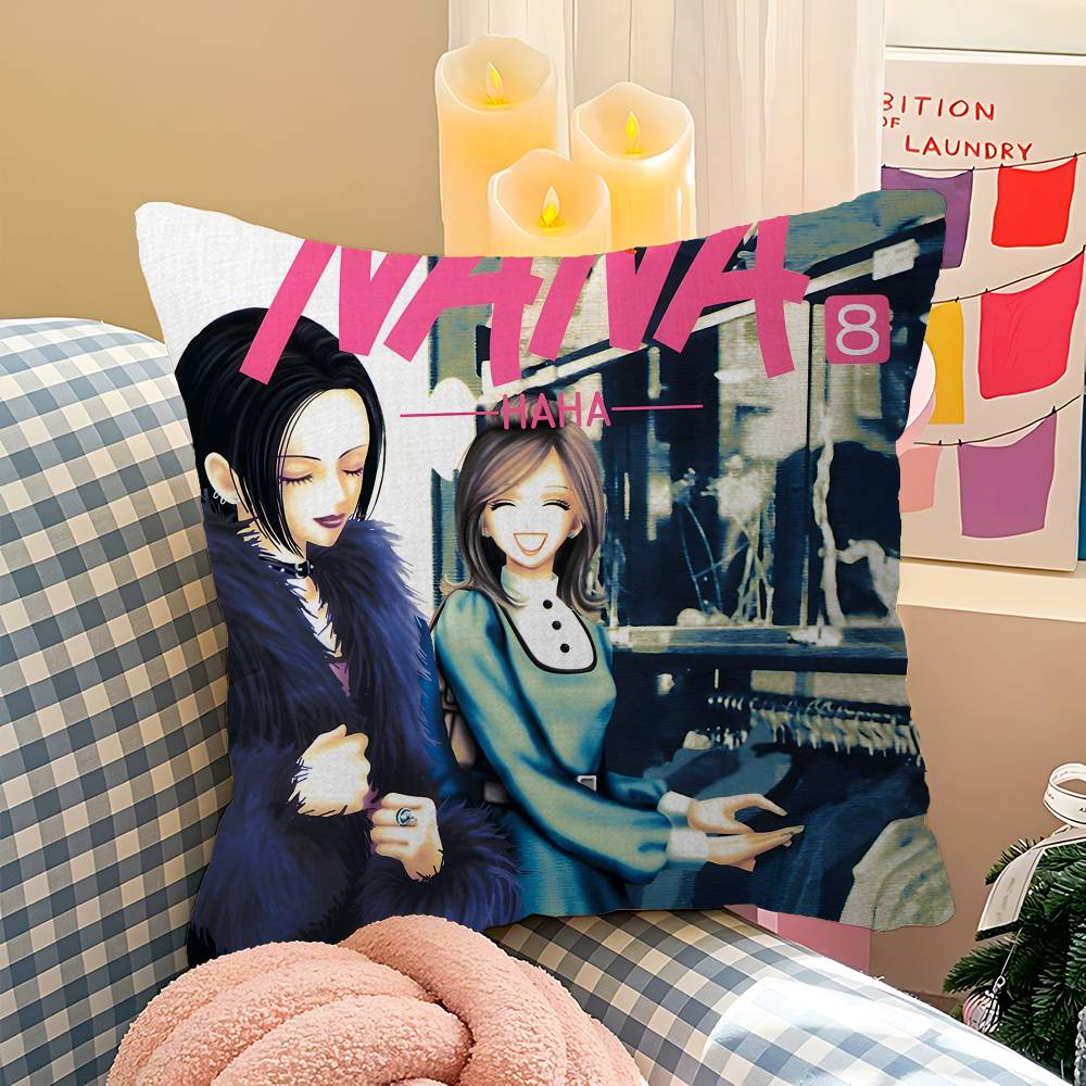 NANA Pillow Anime Pillow Sofa Bed Head Pillow Cover Cushion Cover 45x45 Cm Fashion