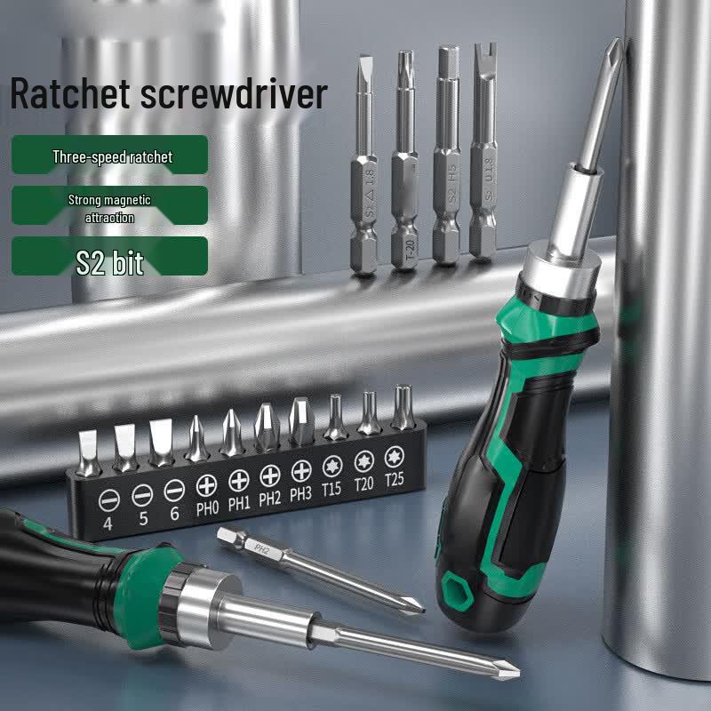 Nuote Multi-Function Magnetic Ratchet Screwdriver Set
