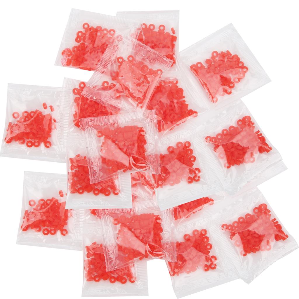 100 Bags Rubber Bands Fishing Pellet Bait Bands Match Coarse Fishing Terminal Tackle3x1mm