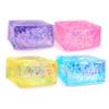 Slow Rebound Squeeze Toy Set, Colorful Aurora Ice Cube & Tofu Shapes, Tpr Sensory Stress Relief Blocks For Office And Classroom