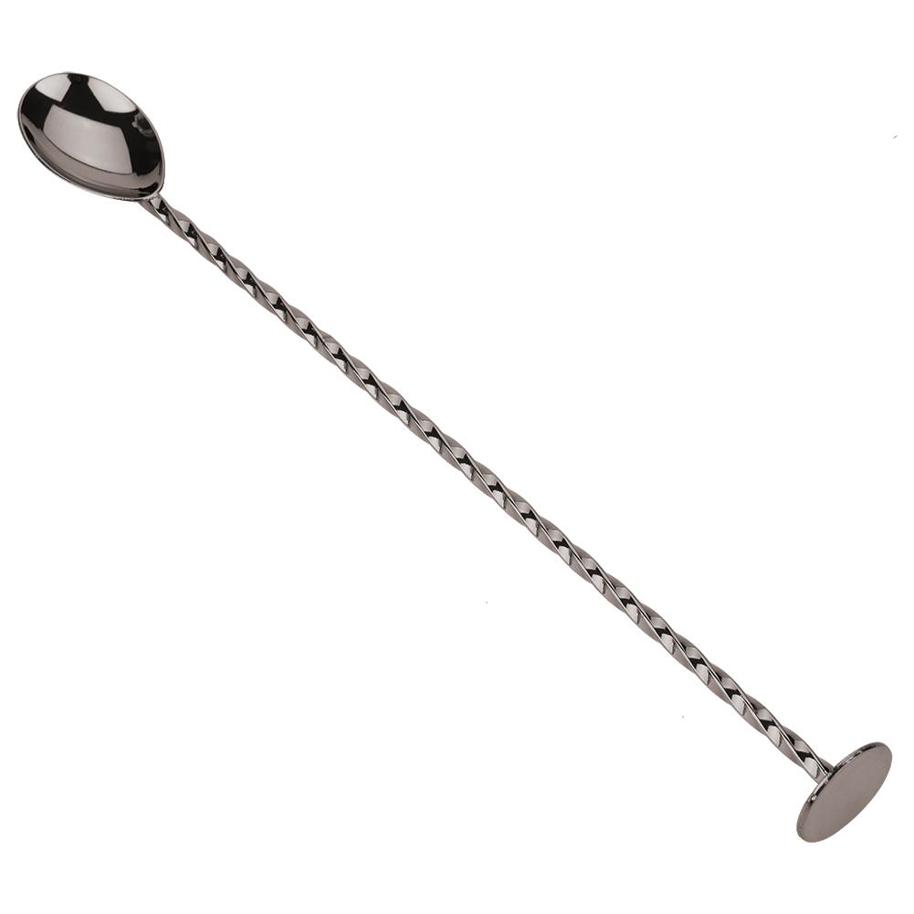 1Pc Stainless Steel Cocktail Spoon Beverage Coffee Mixing Layering Tool with Long Handle