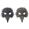Plastic Feather Style Decorated Half Face Cover Party Accessory Csotume Face Mask For Adults Halloween Cosplay