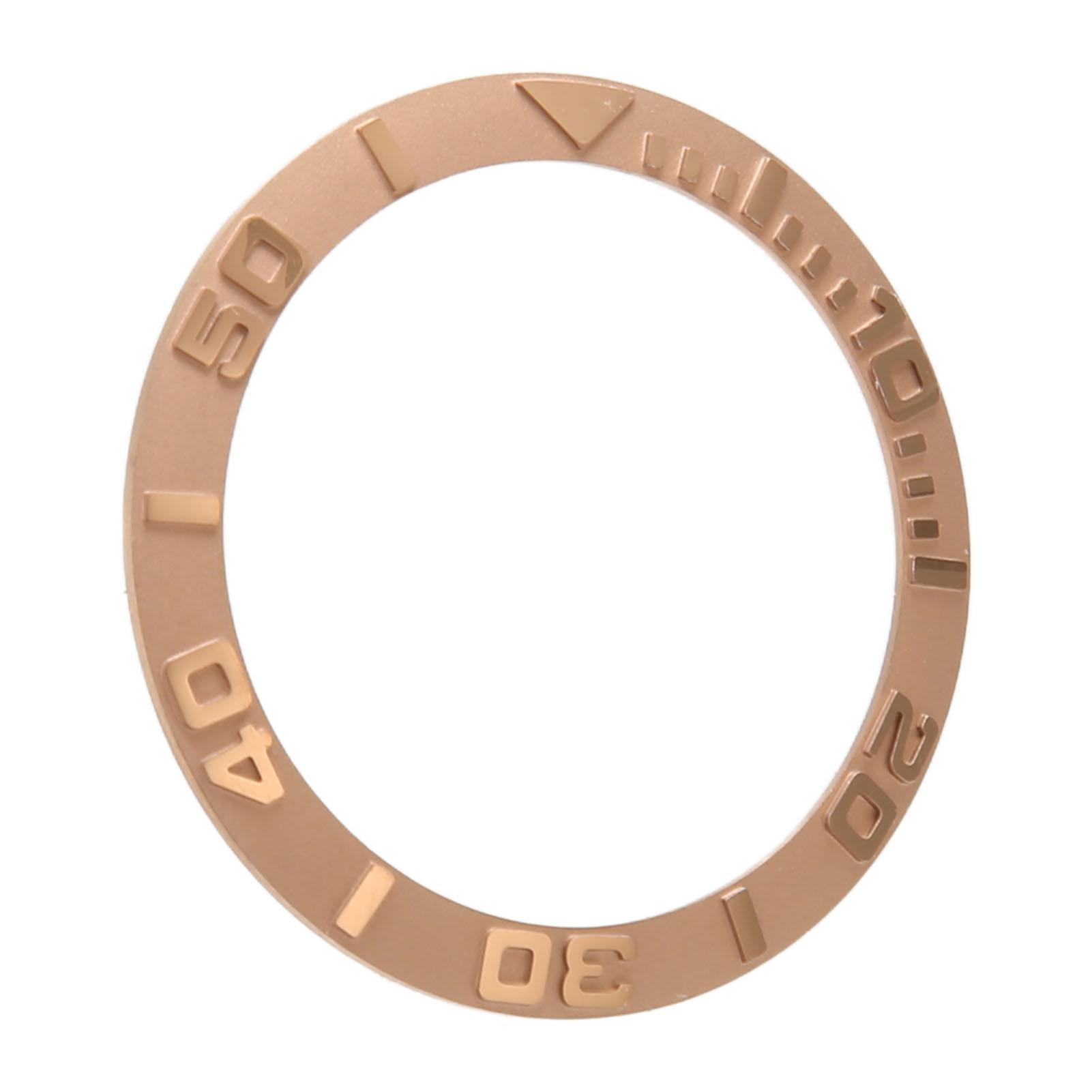 

Вставка безеля годинника 38 мм Керамічна з тисненими цифрами Кільце безеля годинника Запасні частини для ремонту Рожеве золото