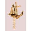 Antique Vintage Solid Brass Door Bell with Ship Anchor Wall Hanging Decor