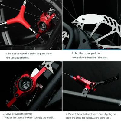 Stainless‑Steel Bicycle Disc Brake Pads Adjusting Tool for MTB Hydraulic & Mechanical Caliper Bike Mounting Accessories