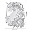 Horse Cutting Dies Carbon Steel Embossing Die Cuts Decorative Stencil for Gift Card Making DIY Scrapbooking Photo Albums