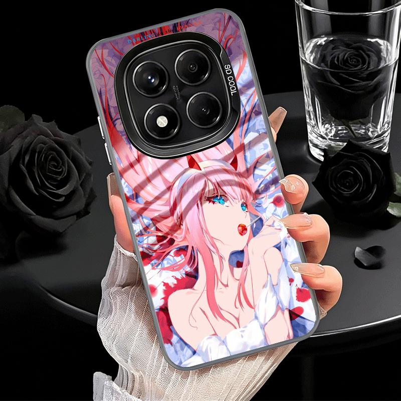 Darling Zero Two 02 Anime Soft Phone Case for Xiaomi Redmi Note 13 14 15 Pro Plus 12S 12 11S 11 11T 10S 10 Shockproof Cover Back