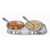 German Silver Brass Round Bowl Sets with Tray and Spoon with Royal Royal Luxury Velvet Box