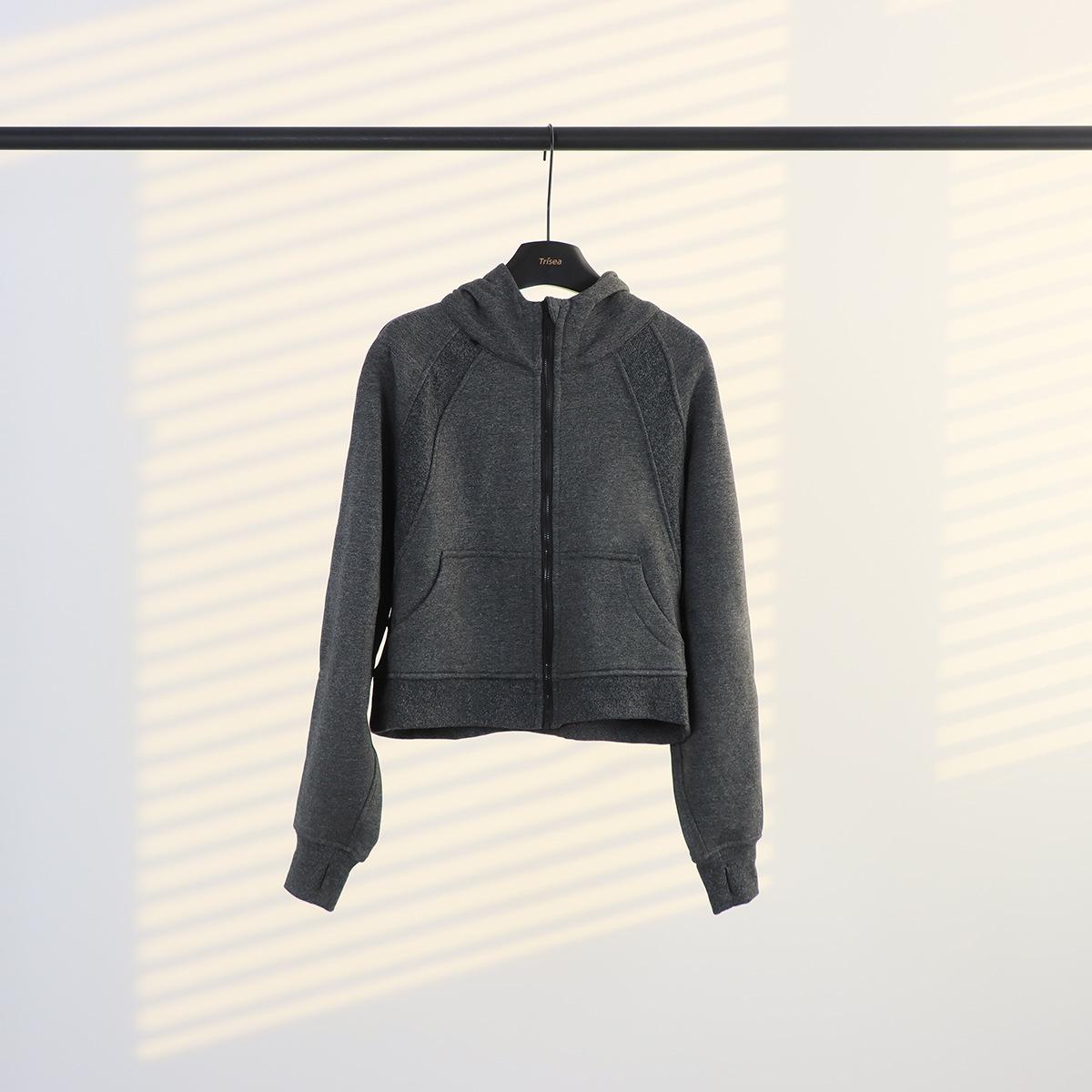Women s LULULACIE Loose Full Zip Hoodie - Sporty Fleece-Lined Scuba Jacket for Yoga XXL