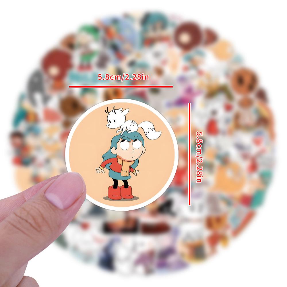 110 New Hilda Graffiti Stickers DIY Decorative Skateboard Guitar Bike Personalized Waterproof Stickers