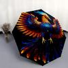 1pc Colorful Bird Durable Cartoon Folding Umbrella,Compact Umbrella for Men and Women, Suitable for Travel or Daily Use.A002