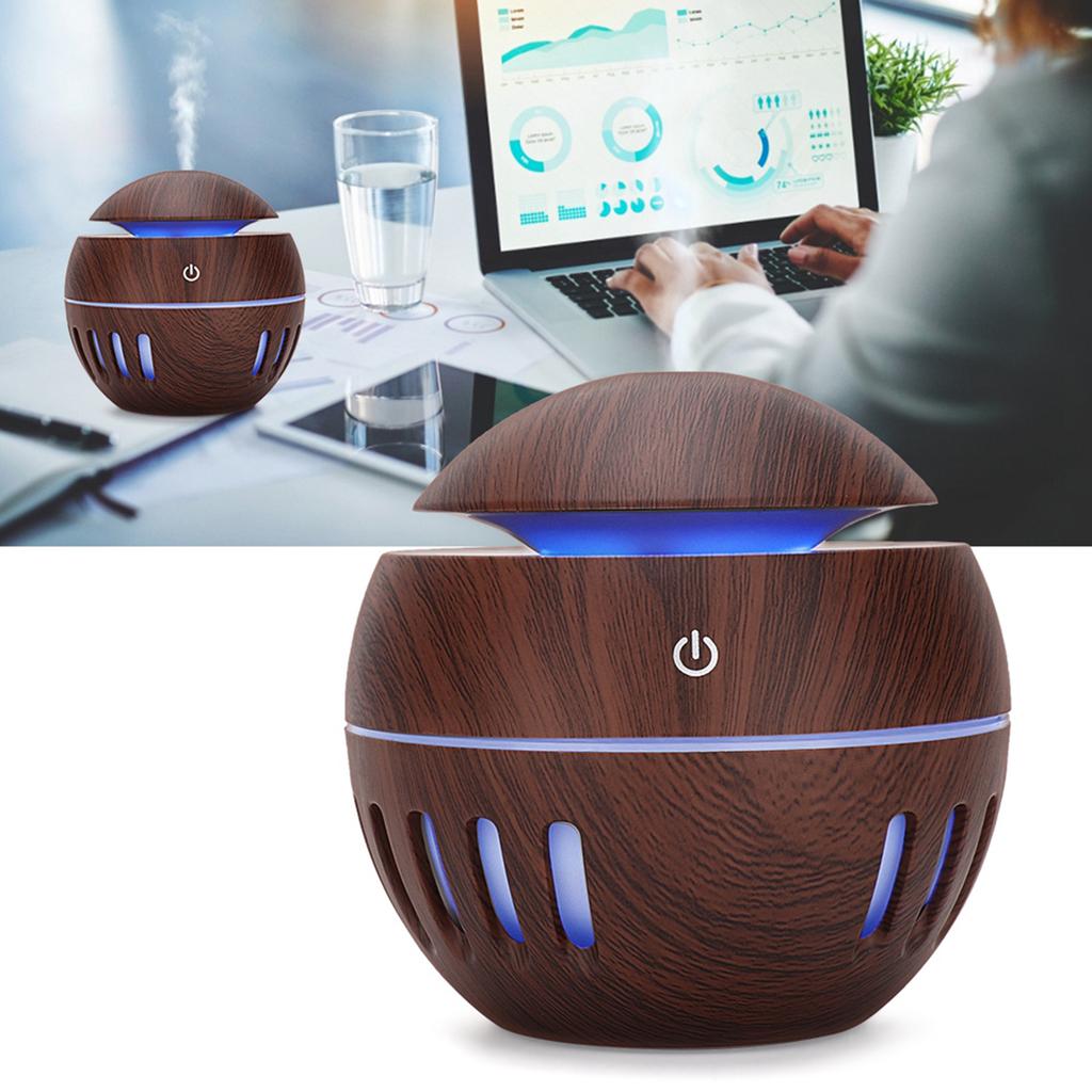 130ml USB Desktop Farbiger LED Diffusor Schlafzimmer Luftnebelbereiter Leiser Ultraschall Luftbefeuchter
