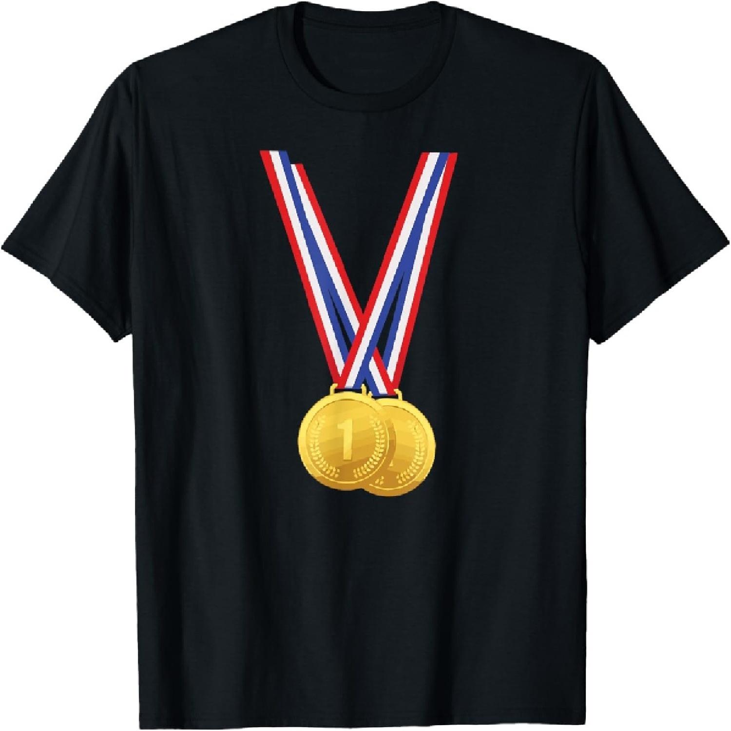 Gold Medals - Funny Shirt for Winners and Champions T-Shirt S