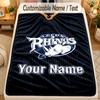 Coperta di Flanella Leeds Rhinos Nome Testo Personalizzato Morbida Calda Plaid Decorazione Casa Regalo