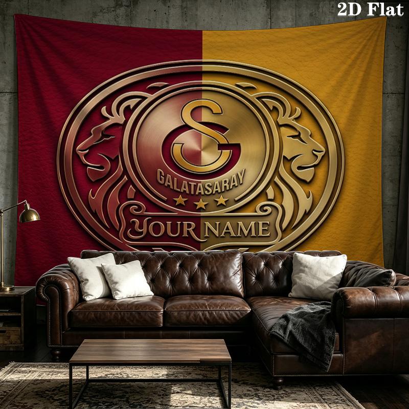 Maßgeschneidertes Galatasaray-Wandteppich – Wandbehang für Schlafzimmer, Wohnheime und Heimdekoration