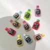New Creative 100Pcs 3D Mini Colorful Wine Drink Bottle Model Figures Flatback Crafts for Phone Case Scrapbooking Decor