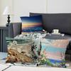 Art Beach Pillow Case Removable Washable Cushion Cover – All-Season Soft Linen