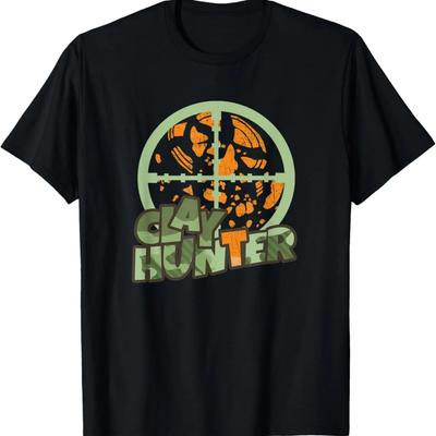 Clay Target Shooting Clay Hunter Nothing But Dust Trap Skeet T-Shirt
