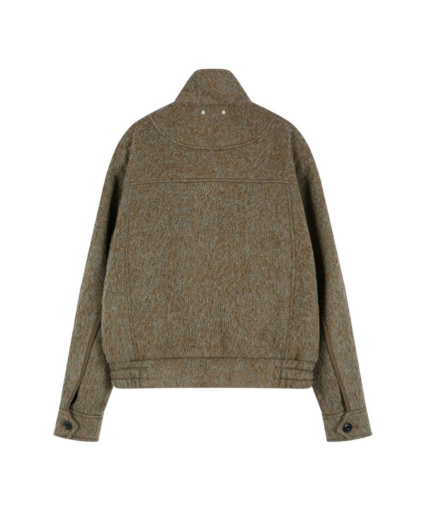ADSB ANDERSSON BELL Linus Harrington Wool Jacket (Brown/Grey)