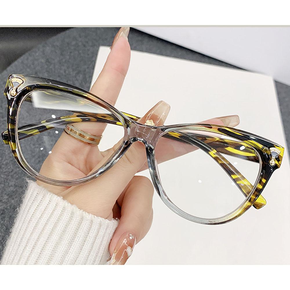 Fashion Women'S Spectacles Large Frame Blue Light Blocking Glasses Anti Blue Light Eyewear Anti Blue Light For Fashion Outfits