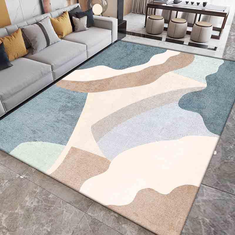 Living Room Carpet Ins Scandinavian Style Coffee Table Mat Household Full Wash-Free Teenage Girl Bedroom Bedside Rug