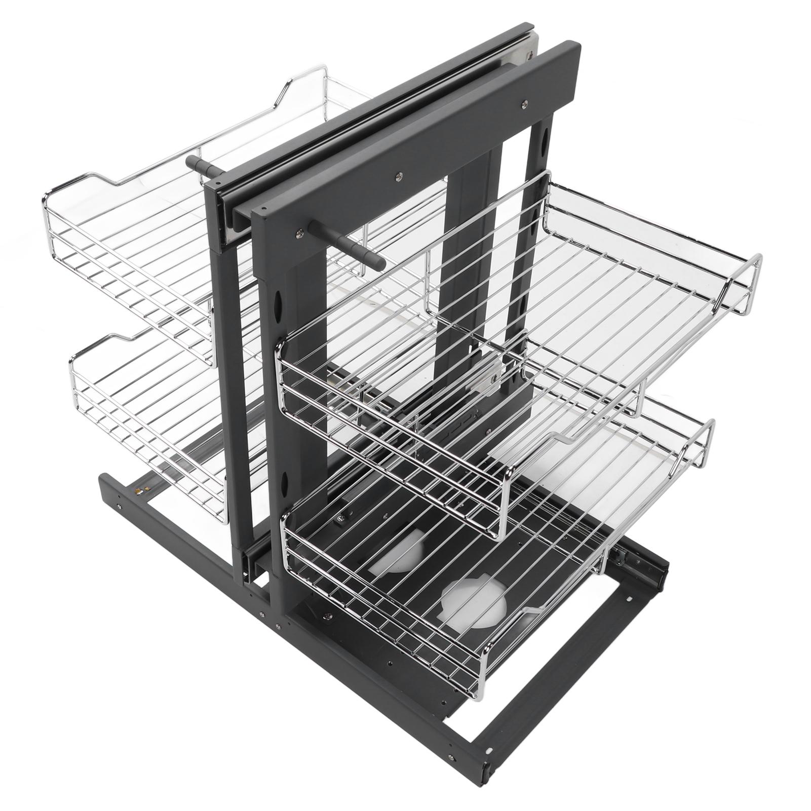 Выдвижной угловой органайзер 800 мм, выдвижной кухонный шкаф, органайзер для приправ белый