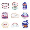 Holder Index Clamp Binder Clip Cartoon Snacks Sealing Clip Transparent Clip Binder Clips Paper Clip