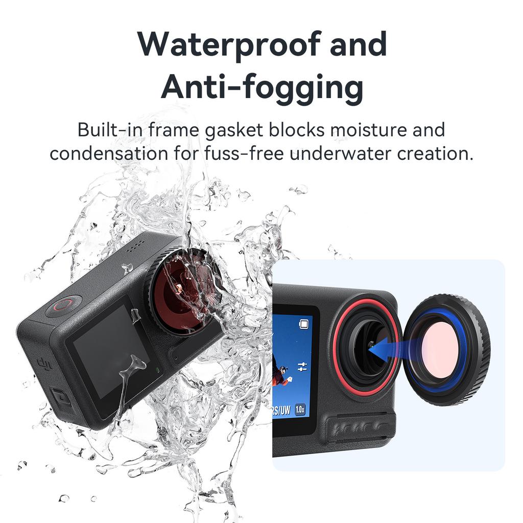 Anti Scratch Underwater Camera Lens Cover For 4K Action Cameras Lens Protector Enhances Color Accuracy Lens Filter