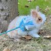 Adorable Decor Adjustable Rabbit Outdoor Harness Comfortable Plaid Rabbit Sleeveless Dress Breathable Bunny Costume Outdoor