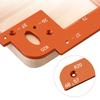 No Handle Slotting Mold Woodworking Invisible Embedded Handle Slotting Template Cabinet Door R20/R25 Arc Angle Cutting Template