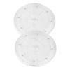 2 stücke Rotierenden Lagerung Tablett Plattenspieler Für Küche Arbeitsplatte Plattenspieler Transparent Kleine Runde Plattenspieler
