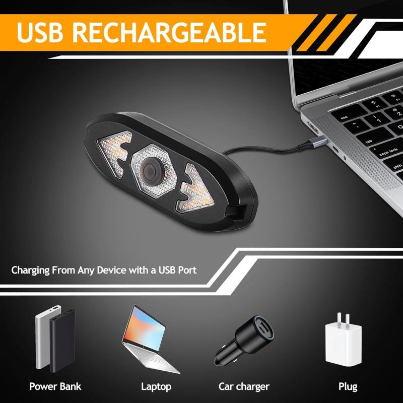 Bike Tail Light USB Rechargeable Bicycle Bike Rear Light Waterproof Safety Warning Back Lights for Night Riding Mountain Bike Accessories